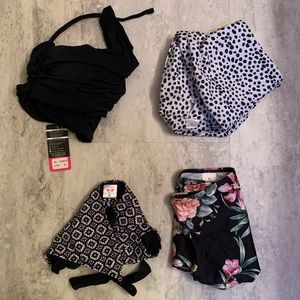 4 Women’s Swimsuit Pieces to mix and match:  multiple sizes